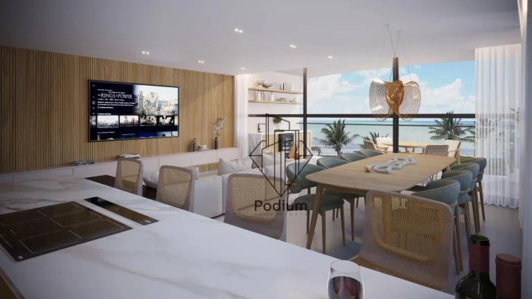 Imagem Apartamentos a beira mar, com varanda / sacada e vista mar para a praia de Intermares - AP1755