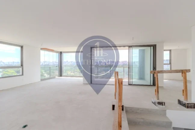 Imagem Cobertura de Luxo em Moema, São Paulo-SP: 3 Quartos, 3 Suítes, 2 Salas, 4 Banheiros, 6 Vagas de Garagem, 398m² de Área.
