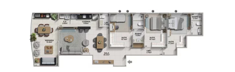 Imagem Ondara - Apartamento à venda no bairro Recreio dos Bandeirantes - Rio de Janeiro/RJ