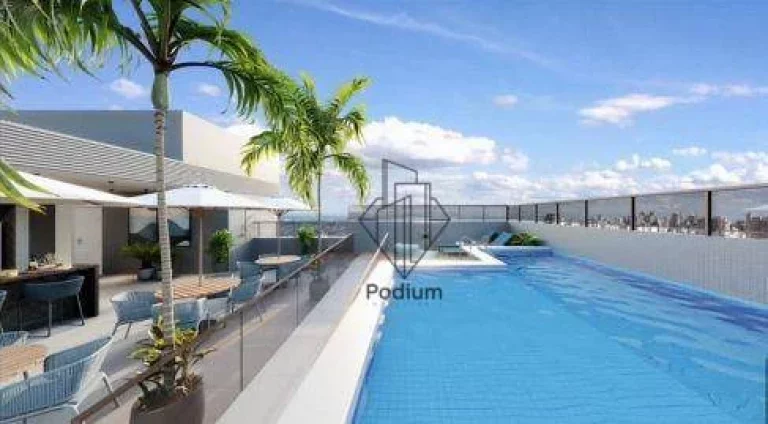 Imagem Apartamento térreo com área privativa em L a 305m da praia de Ponta de Campina.-AP1497.