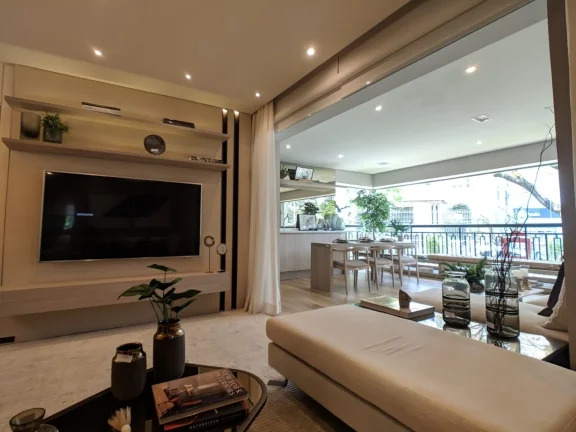 Imagem Apartamento 147,50M², 3Q, 3 Suítes, 4 Banheiros, 2 Vagas, Lavabo, Academia, Piscina Adulto e Infantil, Salão de Festas e Jogos, Deck Molhado.