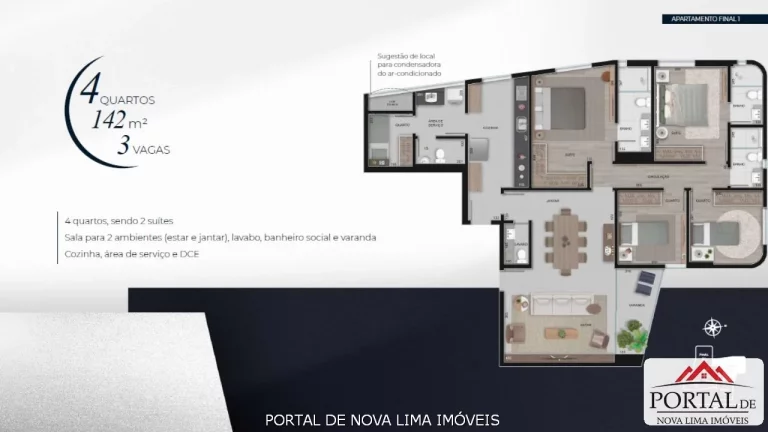 Imagem Apartamentos à Venda no Vale do Sereno, Nova Lima: Sofisticação e Natureza em Um Só Lugar