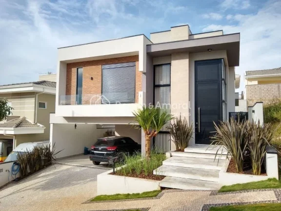 Casa em condomínio fechado à venda em Valinhos, com três dormitórios, sendo duas suítes, projet...