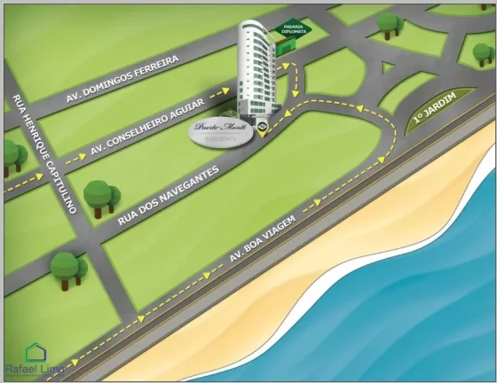 Apartamentos 1 e 2 quartos Pronto para Morar Recife - PE - Boa Viagem