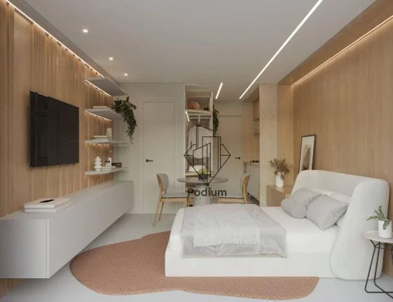 Imagem Flats Studio na cobertura Duplex com área privativa e vista à beira mar da praia de Poço - FL0751