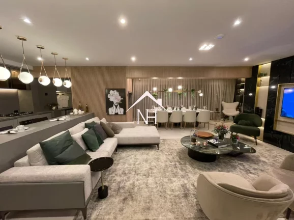 Imagem apartamento 135m² com 3 suítes,terraço gourmet,2 vagas,Brinquedoteca,Churrasqueira,Fitness Piscina com Raia, Playground,solarium,deck,salão de festas