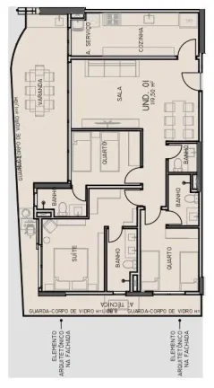 Imagem Apto. no OKA MAMORÉ - 123m²