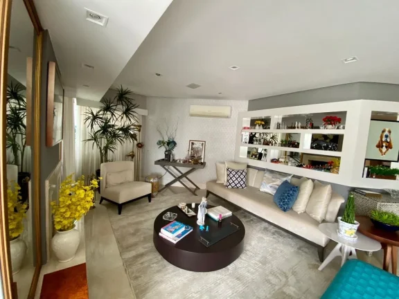 Imagem Cobertura 248 M², 3Q, 3 suítes, 4 banheiros, 3 vagas, sauna, piscina, churrasqueira, adega, gazebo, gerador, closet, lareira.