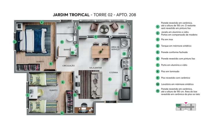 Imagem Jardim Tropical - Fase 1