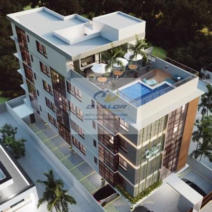 Imagem Vendo apartamentos em construção na praia de Ponta de Campina, com 2 e 3 qts + área de lazer