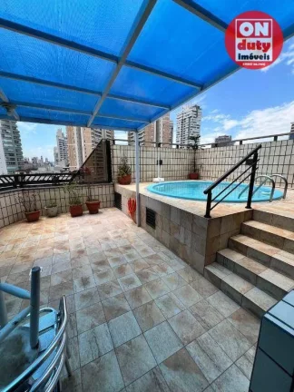 Imagem Cobertura para alugar, 255 m² por R$ 10.000,00/mês - Pompéia - Santos/SP