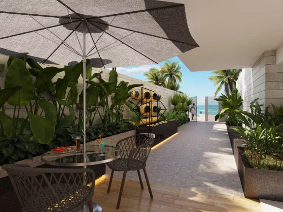 Imagem Flats com terraço localizado na beira- mar da praia do Bessa - FL0828