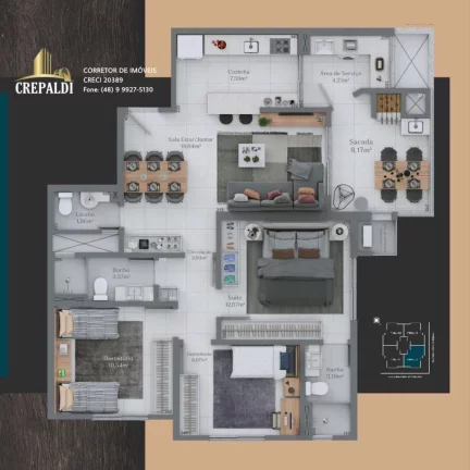 Imagem APARTAMENTO RESIDENCIAL em CRICIÚMA - SC, CENTRO