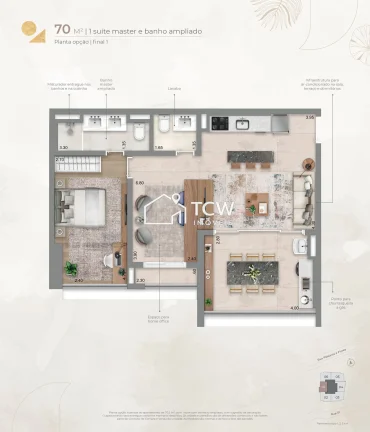 Imagem Apartamento à venda no bairro Brooklin - São Paulo/SP, Zona Sul