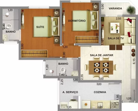 Imagem APARTAMENTO RESIDENCIAL MADRI