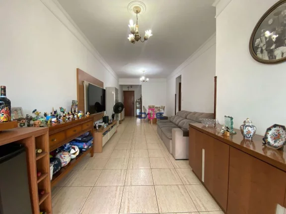 Imagem Apartamento com 2 dormitórios sendo 1 suíte, vaga demarcada, andar alto de frente. À venda, 107 m² por R$ 750.000 - Campo Grande - Santos/SP
