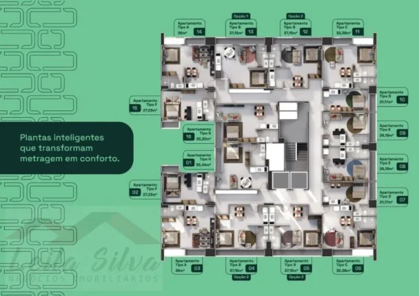 Imagem Apartamento 1 dormitório para Venda em Teresina, Ilhotas, 1 dormitório, 1 banheiro, 1 vaga