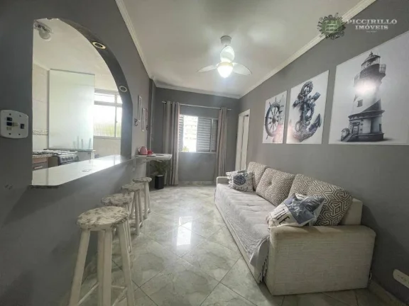 Imagem Apartamento com 2 dormitórios à venda, 50 m² por R$ 279.000 - Aviação - Praia Grande/SP