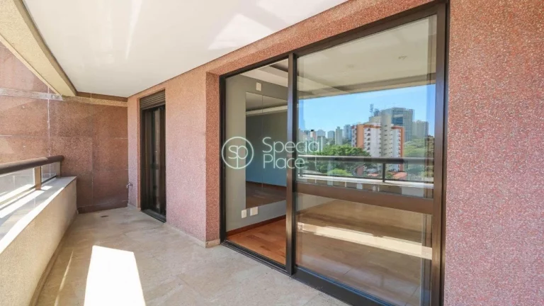 Imagem Excelente apartamento com 140mÂ² na Vila Andrade, Morumbi. Amplo living com lareira e terraÃ§o espaÃ...