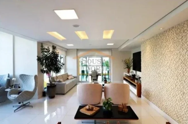 Imagem Apartamento mobiliado, 223m², 4 suítes, 6 banheiros, varanda gourmet, banheira de hidromassagem, a...