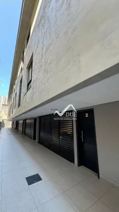 Imagem Village tipo sobrado com 2 suites. 4 banheiros, espaço gourmet para churrasqueira à venda, 89 m² por R$ 810.000 - Boqueirão - Santos/SP