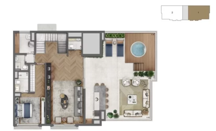 Imagem Legacy Campo Belo - Apartamento para venda em São Paulo-SP, 3 quartos, 3 suítes, 4 banheiros, 2 vagas, 165m².