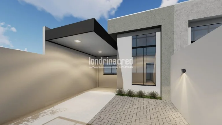 Imagem Excelente Casa Geminada na Zona Oeste de Londrina: 3 Quartos, Suíte, 2 Banheiros, 2 Vagas de Garagem e 98,7m² de Área Construída. Conforto e Localização!