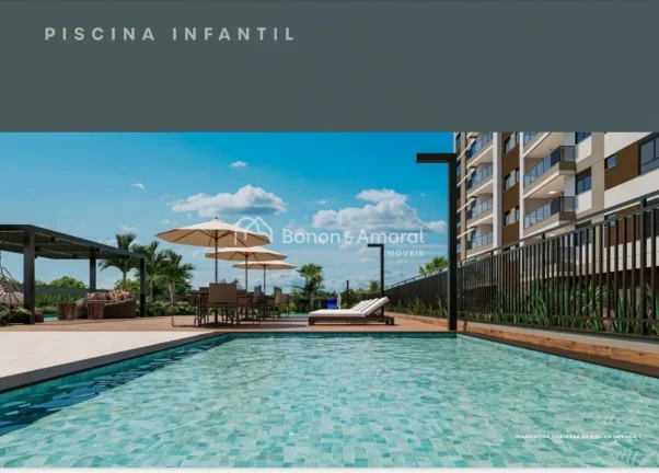 Imagem Apartamento à venda no Amati Condomínio Clube, em Paulínia, com 80,05 m² e um projeto moderno pe...