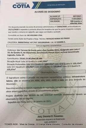Imagem Área 1.500 m² para incorporação residencial. São 5 lotes (p/ 1 prédio e 4 casas) próxima ao centro de Cotia!