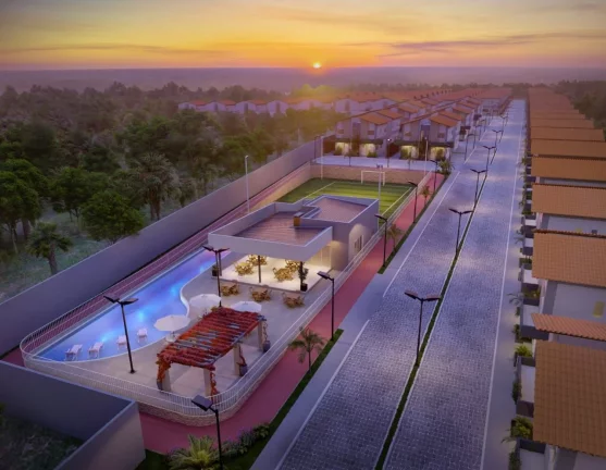 Imagem ÚLTIMAS UNIDADES: casa duplex em construção, 2 dormitórios à venda por R$ 173.000,00 - Condomínio PINHEIRO PARK - Santo Antônio - Teresina/PI