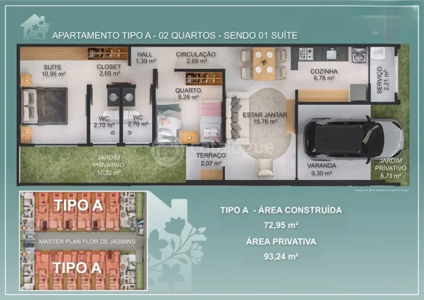 Imagem Sua Nova Casa no Condomínio Flor de Jasmins - Parque das Árvores