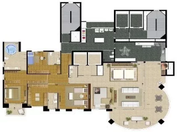 Imagem Edifício Emiliano Anália Franco, apartamento 4 quartos anália franco são paulo, apartment in são paulo brazil