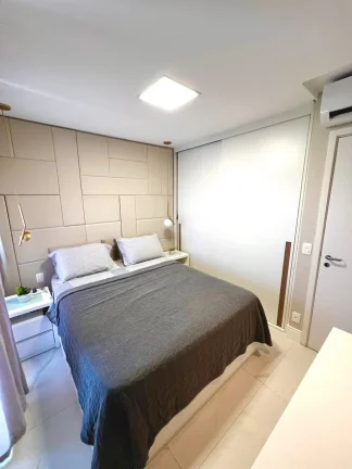 Imagem Apartamento 79M², 2Q, 2 Suítes, 3 Banheiros, 2 Vagas, 1 Lavabo, Varanda, Academia, Churrasqueira, Piscina, Sauna, Salão de Festas e Jogos, Quadra.