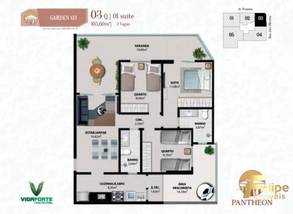 Imagem UM PERFEITO APARTAMENTO PARA TODA A FAMÍLIA NA PRAIA DO MORRO / GUARAPARI - ES