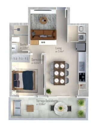 Imagem Apartamento 2 Dormitórios para venda em Florianópolis - SC