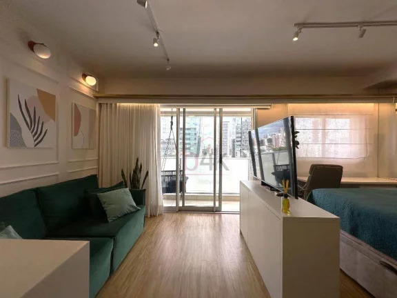 Imagem Apartamento studio mobiliado para alugar no Add Nova Berrini - Decorado