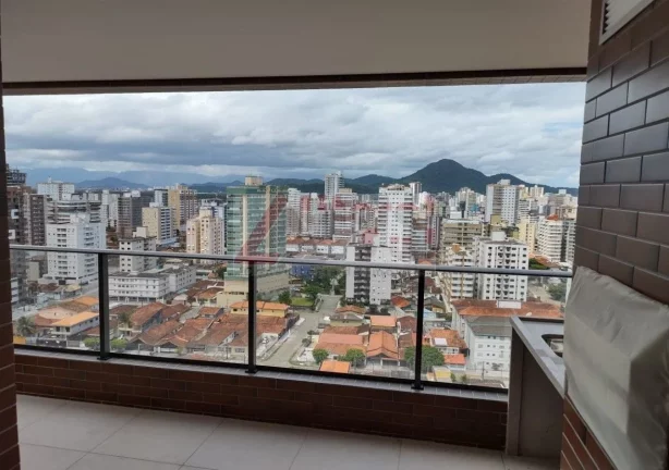 Imagem Apartamento à venda na Vila Guilhermina, Praia Grande-SP: 2 quartos, 2 suítes, 2 banheiros, 2 vagas, 95m²!