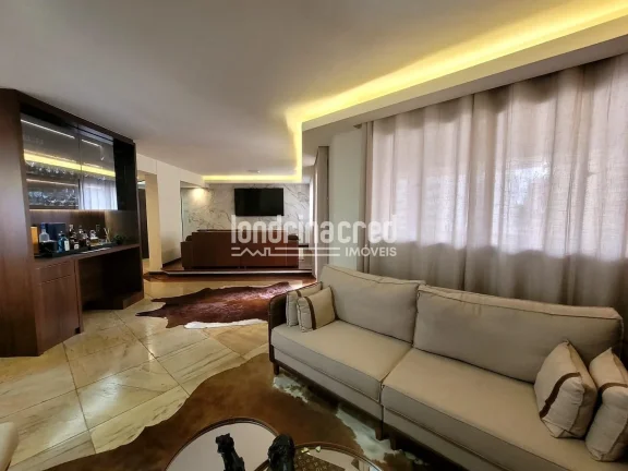 Imagem Amplo apartamento à venda no Residencial Parque Imperial em Londrina, com 4 dormitórios, 3 suítes, 215 m² de área útil e 2 vagas de garagem