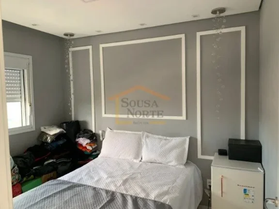 Imagem Apartamento de 45 m², com 2 dormitórios, varanda integrada com vista livre. Possui móveis planeja...