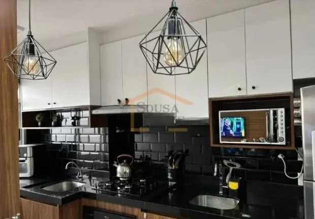 Imagem Apartamento 2 dormitórios, armários, banheiro, sala, cozinha, área de serviço, 1 vaga de garagem...
