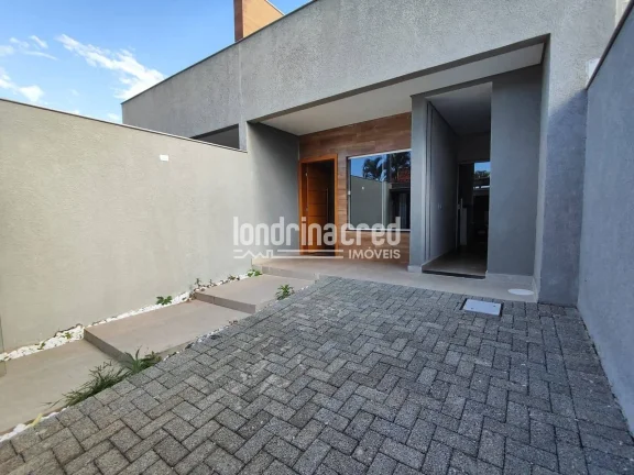 Imagem Casa Moderna no Jardim Chamonix com Suíte, Pé Direito Alto e Área Gourmet com Churrasqueira