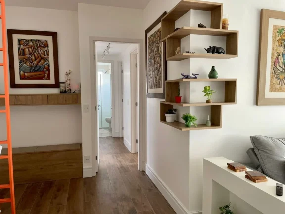 Imagem Apartamento 106 M², 3Q, 1 Suite, 2 banh, lavabo, toda marcenaria, churrasqueira gourmet fechada com ar split, semimobiliado, depósito, área de lazer.