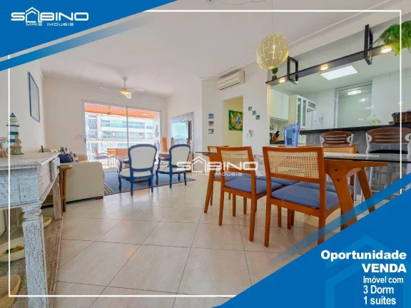 Imagem Apartamento à venda, com 3 dormitórios 1 suíte 121m², 2 vagas - em Riviera de São Lourenço - Bertioga S/P