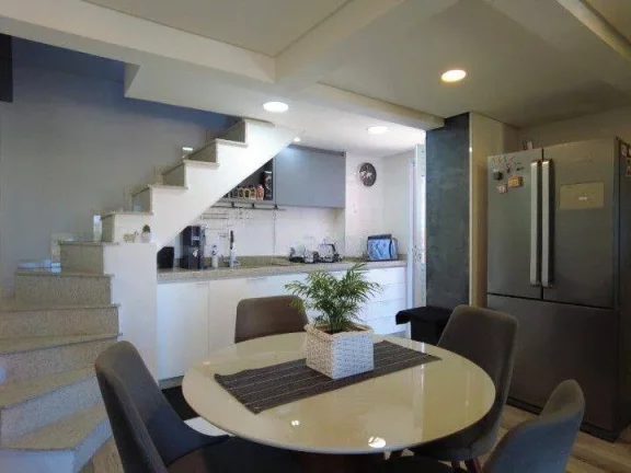 Imagem Apartamento Duplex com 3 dormitórios para alugar, 102 m² por R$ 4.355,00/mês - Vila Curuçá - Santo André/SP