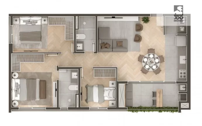 Imagem Apartamento a Venda no bairro Água Verde - Curitiba, PR