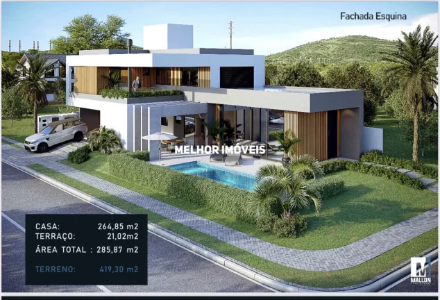 Imagem Casa Alto Padrão à venda localizada em condomínio fechado em Camboriú - SC