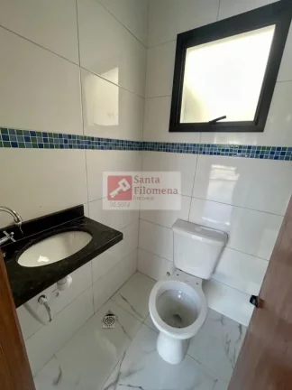 Imagem Sobrado para Locação em Santo André, Jardim Santo Alberto, 2 dormitórios, 2 suítes, 3 banheiros, 1 vaga