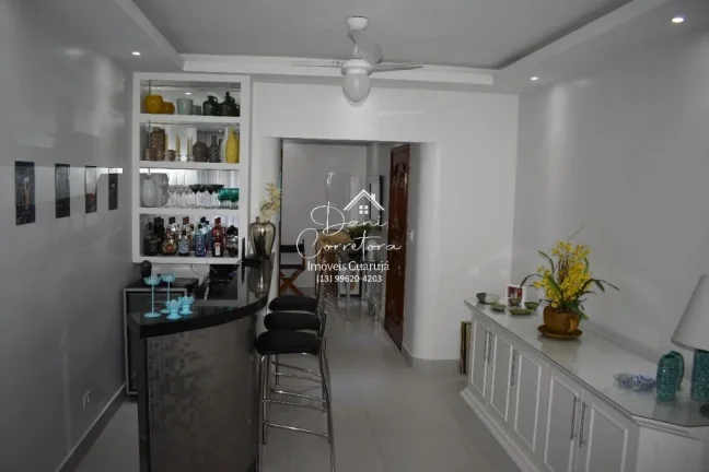 Imagem Imperdível apartamento à venda em Guarujá-SP, Pitangueiras: 3 quartos, 1 suíte, 3 salas, 3 banheiros, 2 vagas de garagem, 160 m²!