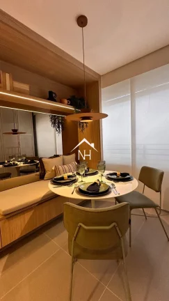 Imagem Studio de 37m c/ varanda, 1 vaga, salão de festas, piscinas adulto e infantil, fitness interno e externo, pista de cooper, brinquedoteca,churrasqueira