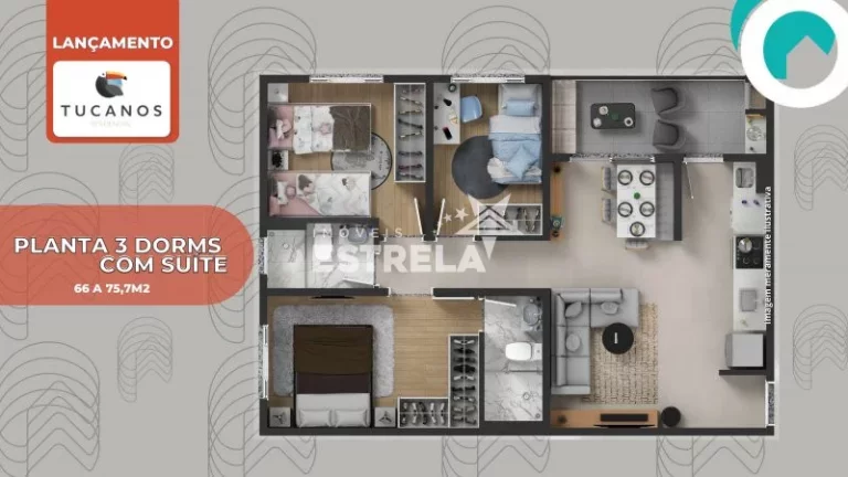 Imagem Apartamentos 03 Dorms com Varanda Gourmet - Cotia-SP